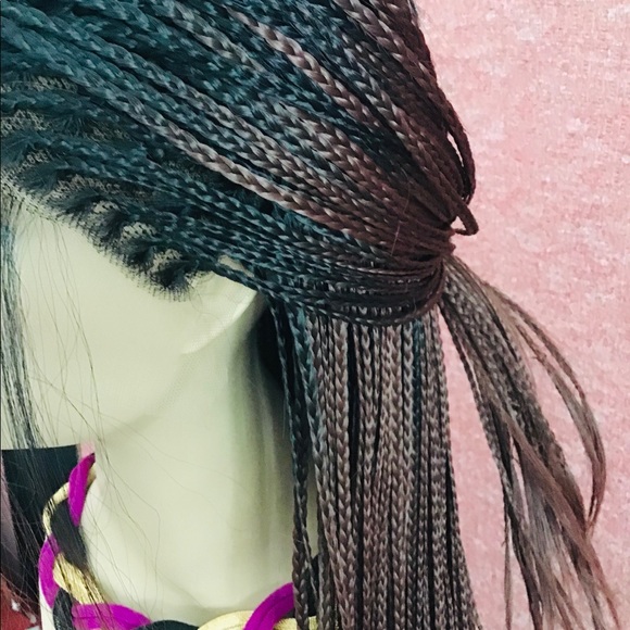 Beautiful Free Part Synthetic Lace Front Box Braids Wig with Baby Hair - Picture 8 of 15